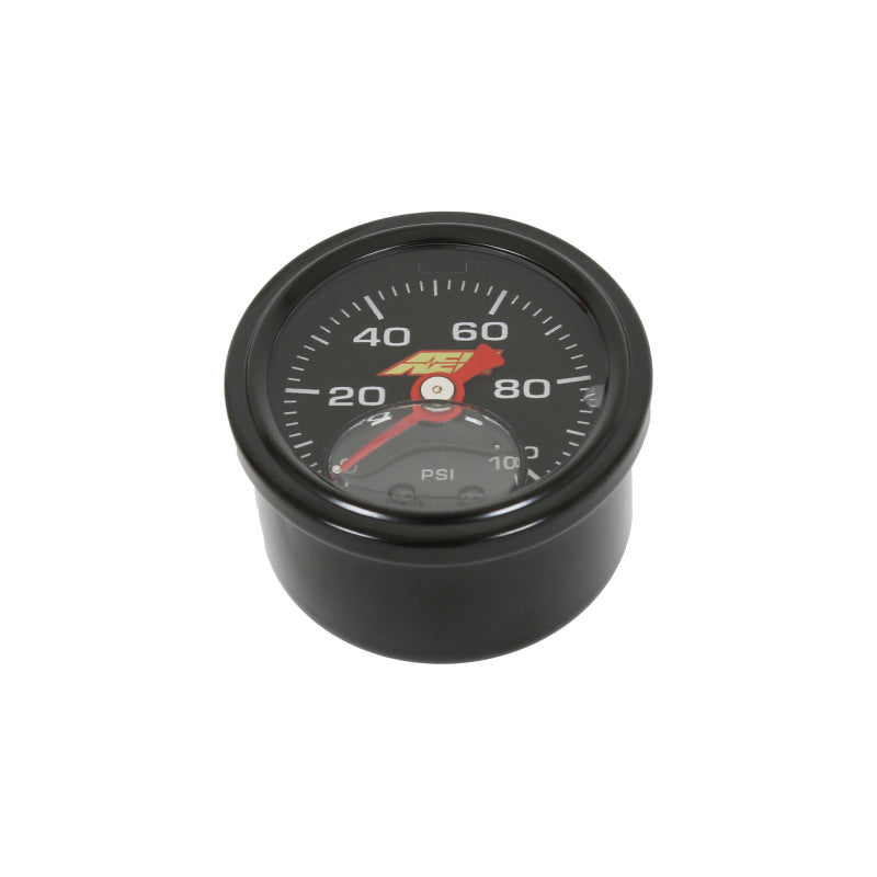 AEM AEM 0-100 PSI Liquid Filled Mechanical Pressure Gauge - 1/8 NPT Gauges aftermarket performance part