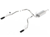 Borla 09-17 Ram 1500 5.7L V8 5in Single Tip Black Chrome Cat-Back Touring Exhaust Through Bumper Borla Catback  AXOPROS