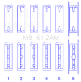 King Volvo 520/B5252 Main Bearing Set - Size STD King Engine Bearings Bearings  AXOPROS