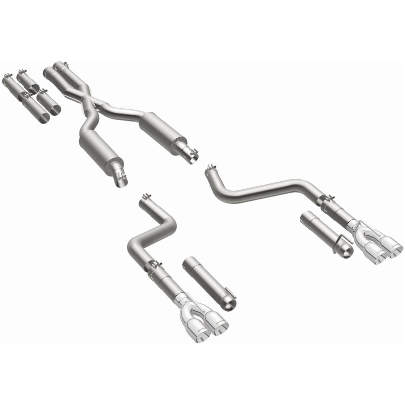 MagnaFlow 2017+ Dodge Challenger 409 SS Polished 3in Quad Tips Cat-Back Exhaust Magnaflow Catback  AXOPROS