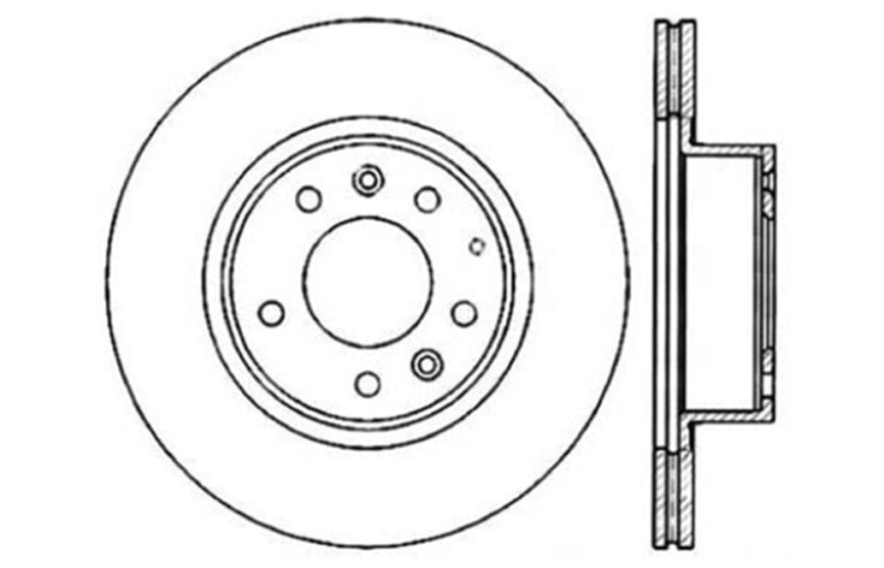 StopTech Slotted & Drilled Sport Brake Rotor Stoptech Brake Rotors - Slot & Drilled  AXOPROS