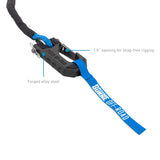 Borne Off-Road Winch Hook - 3/8in Rope - Hand Strap - Blue Borne Off-Road Winch Accessories  AXOPROS