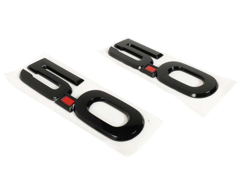 Ford Racing 15-17 Ford Mustang 5.0L Fender Emblem Black Ford Racing Other Body Components  AXOPROS