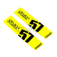 Gram Lights 57DR/57CR Spoke Sticker Luminous Yellow (2 PCS) Gram Lights Wheel Accessories  AXOPROS
