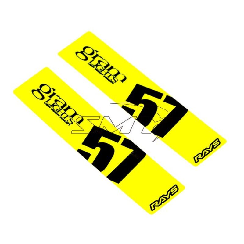 Gram Lights 57DR/57CR Spoke Sticker Luminous Yellow (2 PCS) Gram Lights Wheel Accessories  AXOPROS