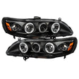 Spyder Honda Accord 98-02 1PC Projector Headlights LED Halo Amber Reflctr Blk PRO-YD-HA98-AM-BK SPYDER Headlights  AXOPROS