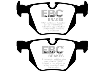 EBC 13+ BMW X1 3.0 Turbo (35i) Greenstuff Rear Brake Pads EBC Brake Pads - Performance  AXOPROS