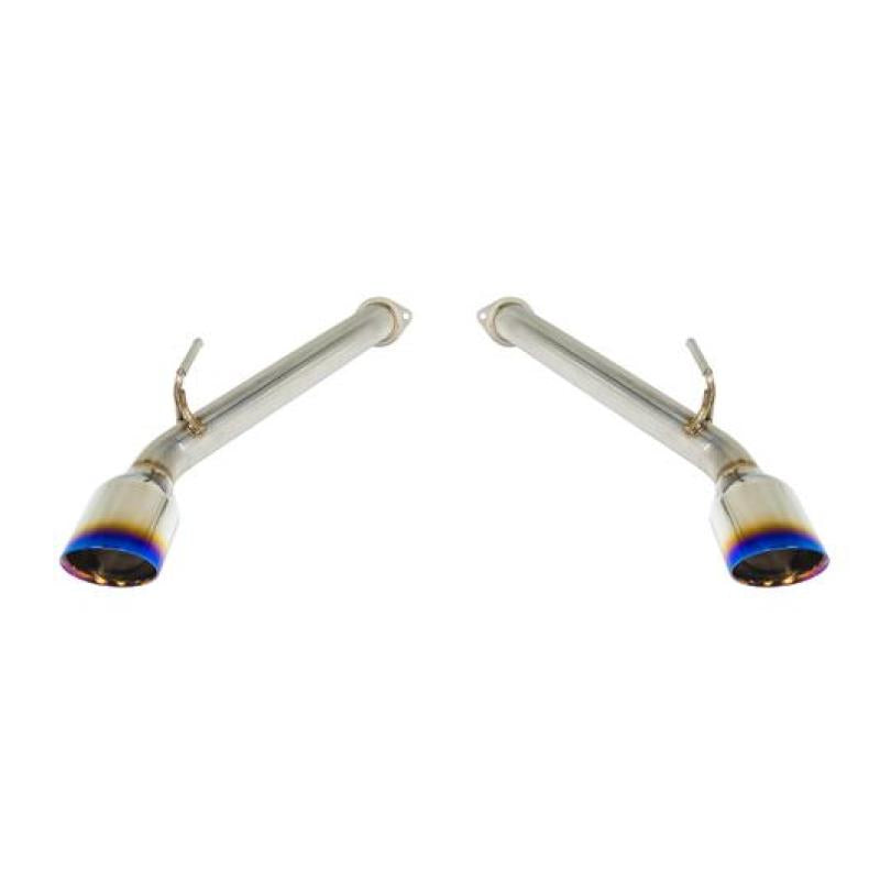 Remark 2017+ Infiniti Q60 Axle Back Exhaust w/Burnt Stainless Double Wall Tip Remark Axle Back  AXOPROS
