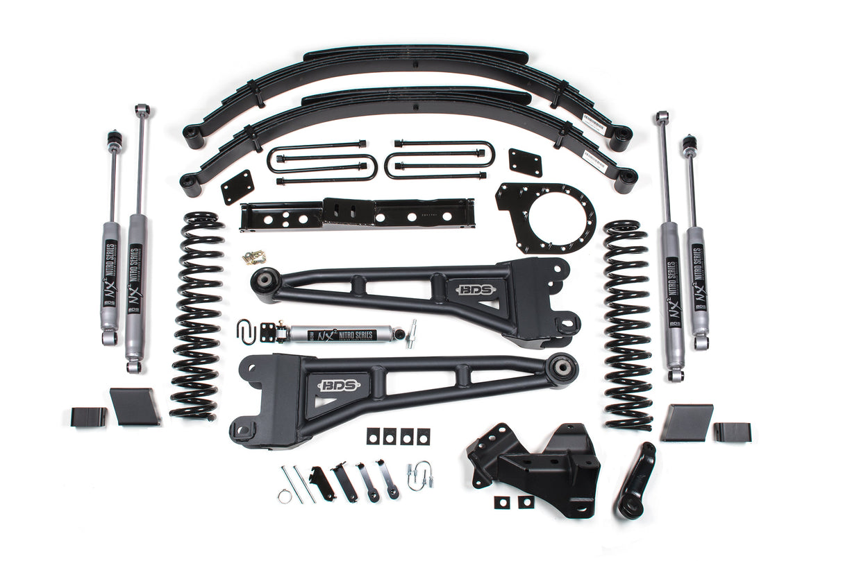 7 Inch Lift Kit W/ Radius Arm - Ford F250/F350 Super Duty (20-22) 4WD - Diesel BDS Suspension Suspension Lift Kit  AXOPROS
