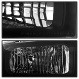 Xtune Ford F250/350/450 Super Duty 05-07 Crystal Headlights Black Smoked HD-JH-FS05-AM-BSM SPYDER Headlights  AXOPROS