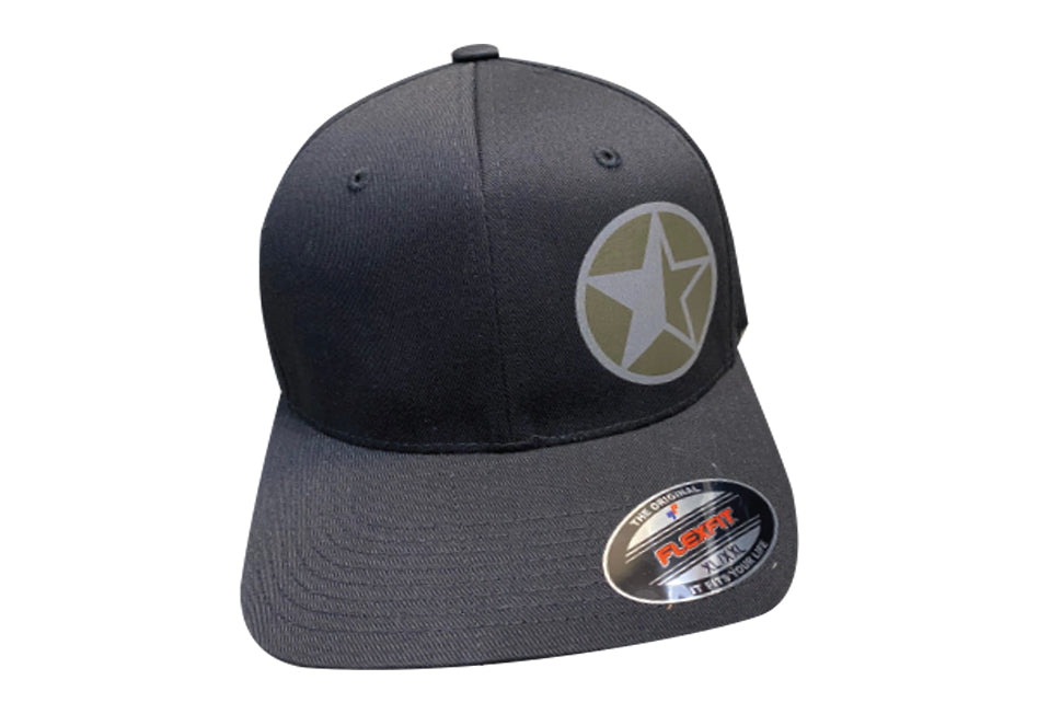 BAJA FORGED FLEXFIT HAT - BLACK - XL Baja Forged Hat  AXOPROS