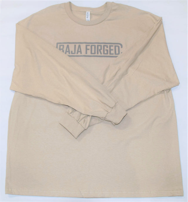 BAJA FORGED UNISEX LONG SLEEVE T-SHIRT - SAND - S Baja Forged T-Shirt  AXOPROS