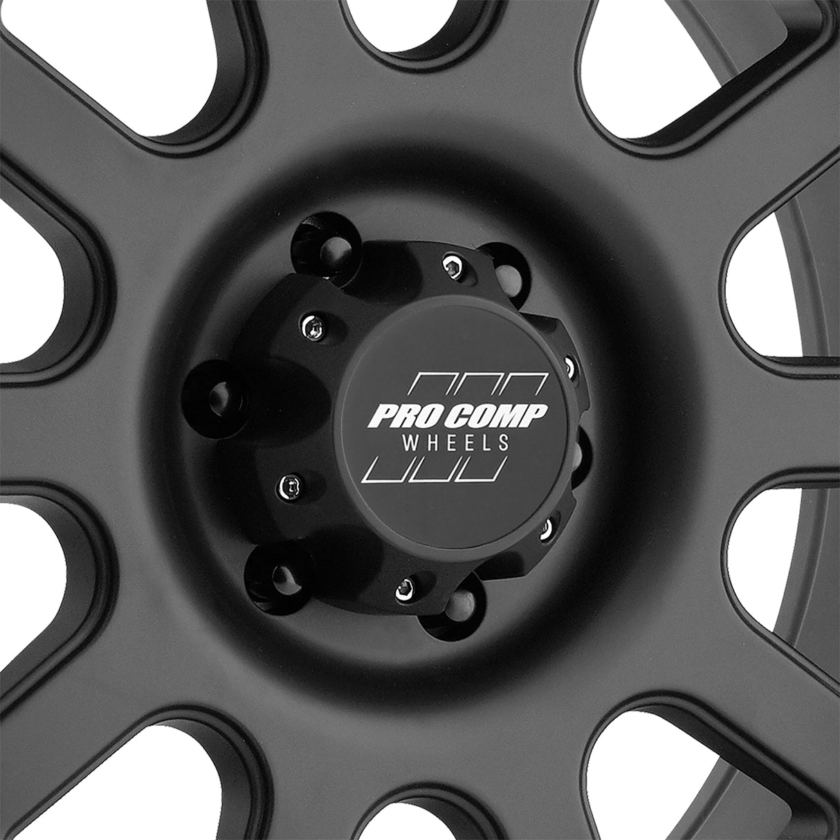 Bandido Matte Black 17x9 6x5.5 4.75BS Offset -6mm Cap P/N 703165500 Pro Comp Wheel  AXOPROS