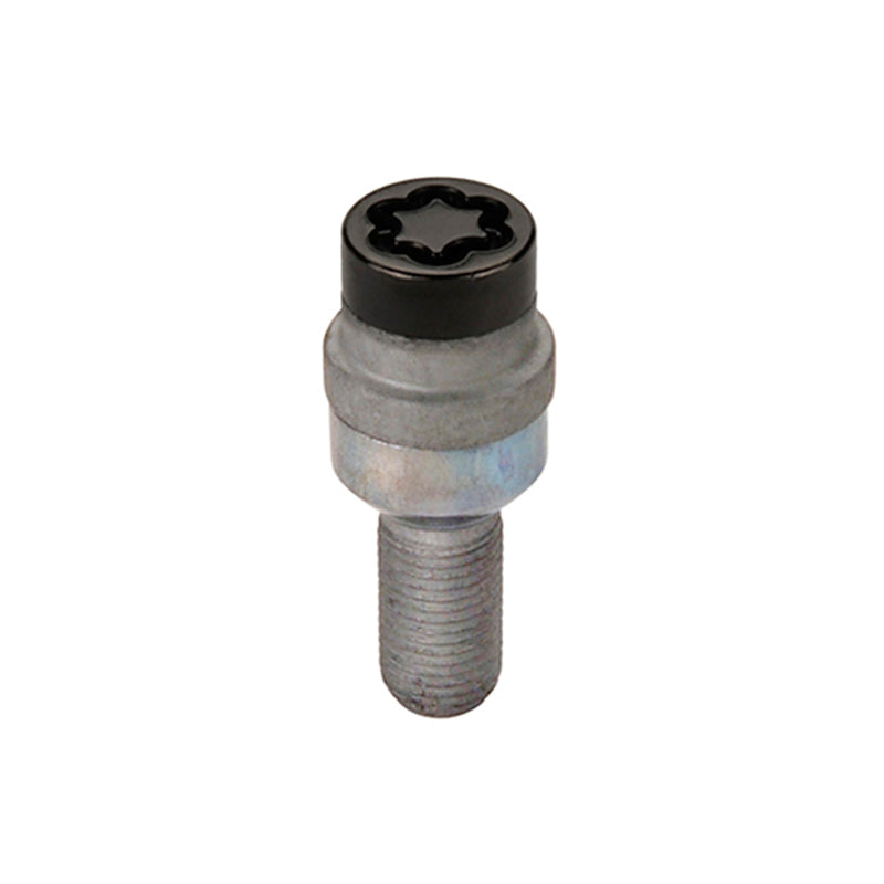 McGard Wheel Lock Bolt Set - 4pk. (Radius Seat) M14X1.5 / 17mm Hex / 28.2mm Shank Length - Black McGard Wheel Bolts  AXOPROS