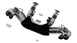 Borla 2020 Chevrolet Corvette C8 6.2L ATAK 3in Exhaust System Dual Round Angle Cut Carbon Fiber Tips Borla Catback  AXOPROS