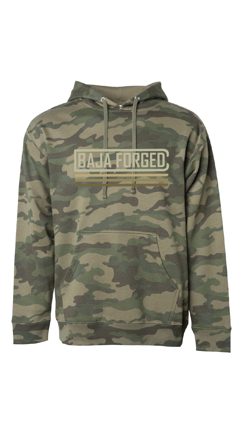 BAJA FORGED MEN'S PULL-OVER SWEATSHIRT - CAMO - M Baja Forged Hoodie  AXOPROS