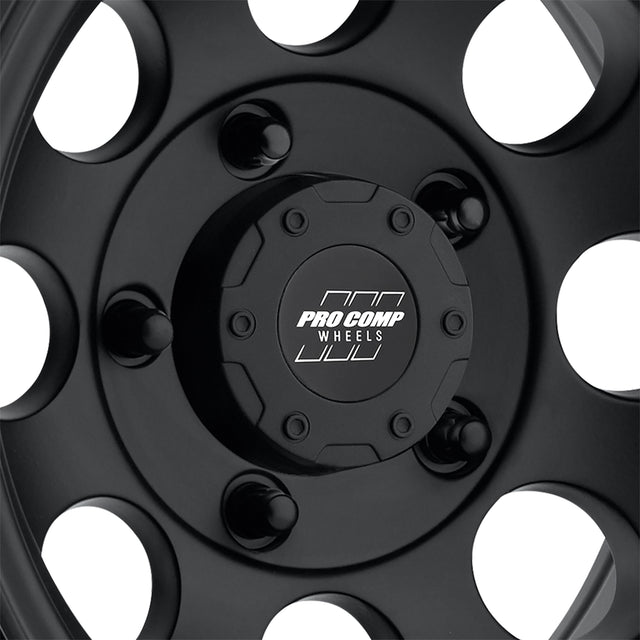 Vintage Matte Black 15x10 5x5.5 3.625BS Offset -47mm Cap P/N 8425041 Pro Comp Wheel  AXOPROS
