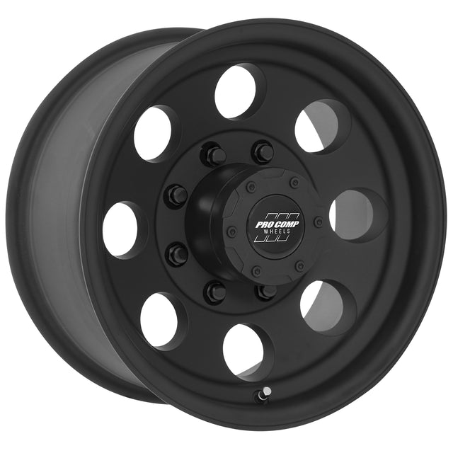 Vintage Matte Black 16x8 8x6.5 4.5BS Offset 0mm Cap P/N 8515041 Pro Comp Wheel  AXOPROS