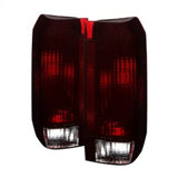 Xtune Ford Bronco F150 F250 F350 F450 92-96 OE Style Tail Lights Red Smoked ALT-JH-FB92-OE-RSM SPYDER Tail Lights  AXOPROS