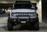 DV8 Offroad 21-22 Ford Bronco Factory Front Bumper Licence Relocation Bracket - Front DV8 Offroad License Plate Relocation  AXOPROS