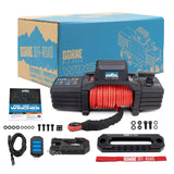 Borne Off-Road 10K Winch - Red Synthetic Rope Borne Off-Road Winches  AXOPROS