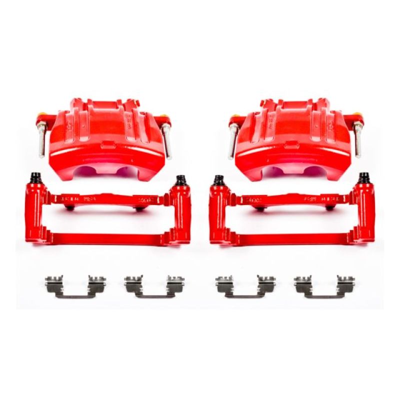 Power Stop 2012 Chrysler 300 Front Red Calipers w/Brackets - Pair PowerStop Brake Calipers - Perf  AXOPROS