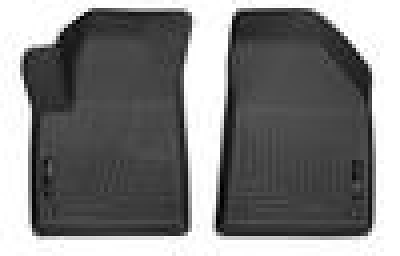 Husky Liners 15-22 Jeep Cherokee X-act Contour Series Front Floor Liners - Black Husky Liners Floor Mats - Rubber  AXOPROS