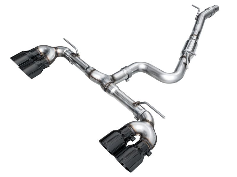 AWE MK8 Volkswagen Golf R 3in Track Edition Quad Exhaust - Diamond Black Tips AWE Tuning Catback  AXOPROS