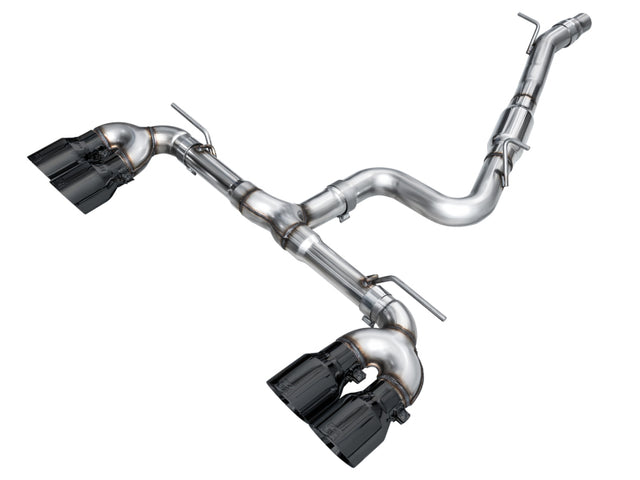 AWE MK8 Volkswagen Golf R 3in Track Edition Quad Exhaust - Diamond Black Tips AWE Tuning Catback  AXOPROS