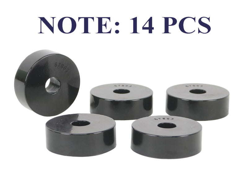Whiteline 1959-1973 Jeep CJ5 Body Mount Bushing Set Whiteline Bushing Kits  AXOPROS