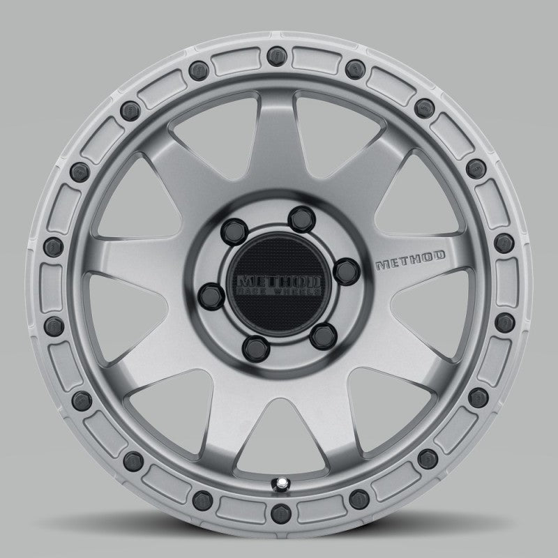Method MR317 17x8.5 0mm Offset 6x5.5 106.25mm CB Matte Titanium Wheel Method Wheels Wheels - Cast  AXOPROS