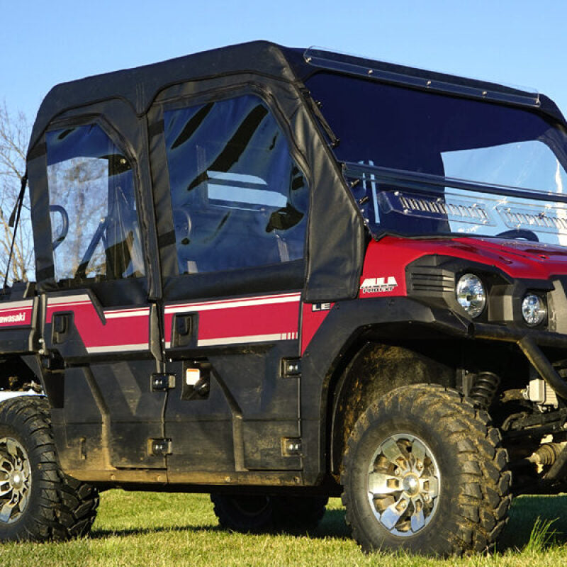 Seizmik 15+ Kawasaki Mule PRO-DXT/FXT Soft Upper Door Kit Seizmik Doors  AXOPROS