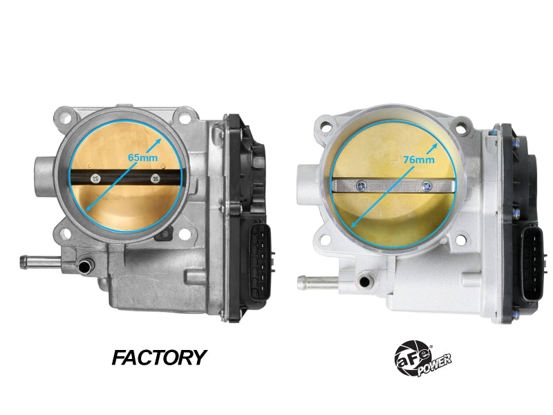 aFe POWER 03-09 Toyota 4Runner V6 4.0L / 10-14 Toyota FJ Cruiser V6 4.0L 76mm Billet Throttle Body aFe Throttle Bodies  AXOPROS