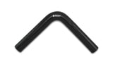 Vibrant 4 Ply Reinforced Silicone Elbow Connector - 1in ID x 8in Leg 90 Deg Elbow (BLACK) Vibrant Silicone Couplers & Hoses  AXOPROS