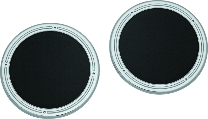 Kuryakyn Rear Speaker Accents For 14-Up Touring Models Chrome Kuryakyn Exterior Trim  AXOPROS