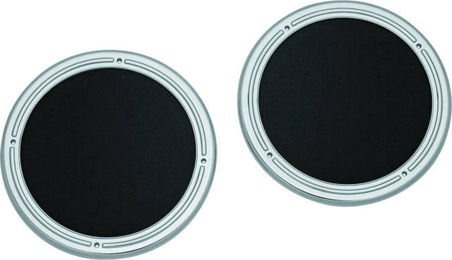 Kuryakyn Rear Speaker Accents For 14-Up Touring Models Chrome Kuryakyn Exterior Trim  AXOPROS