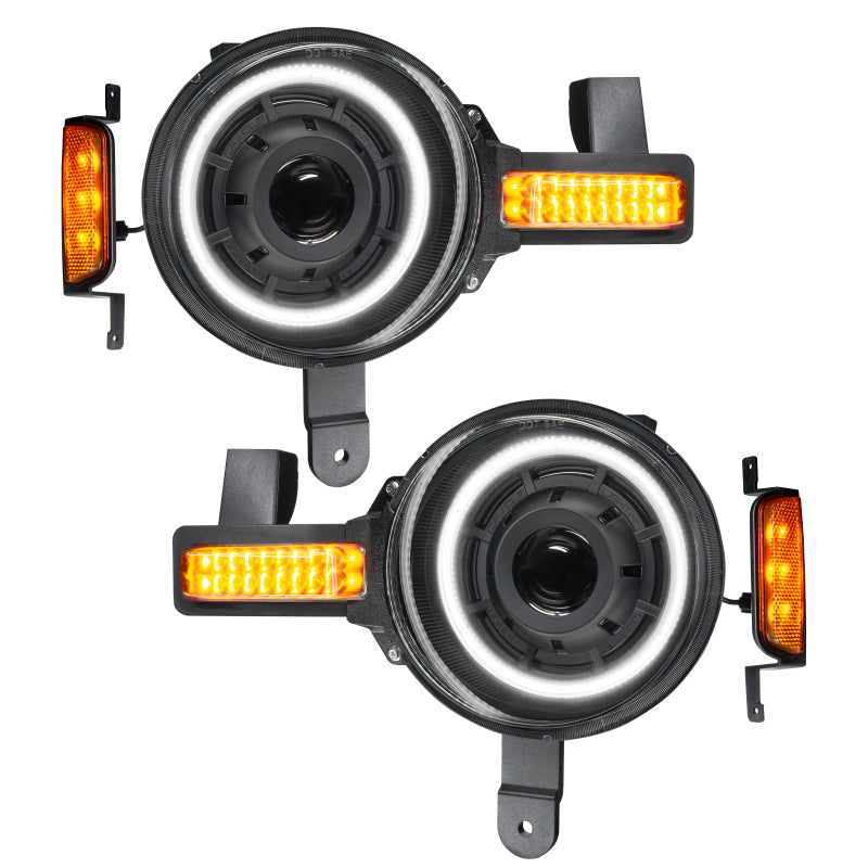 Oracle 2021+ Ford Bronco Oculus  Bi-LED Projector Headlights - Amber/White Switchback ORACLE Lighting Headlights  AXOPROS