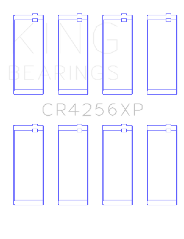 King 03-05 Dodge Neon SRT4 2.4L Performance Rod Bearing Set - Size STD King Engine Bearings Bearings  AXOPROS