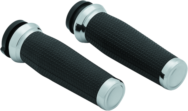 Kuryakyn Thresher Grips Throttle-By-Wire Chrome Kuryakyn Grips  AXOPROS