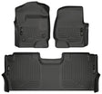 Husky Liners 17-19 F-250/F-350/F-450 Crew Cab Weatherbeater Black Front & 2nd Seat Floor Liners Husky Liners Floor Mats - Rubber  AXOPROS