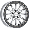 Raceline A14SB Alpha 17x7in/5x114.3 BP/40mm Offset/68mm Bore - Silver & Blk Ring Beadlock Wheel Raceline Wheels - Cast  AXOPROS