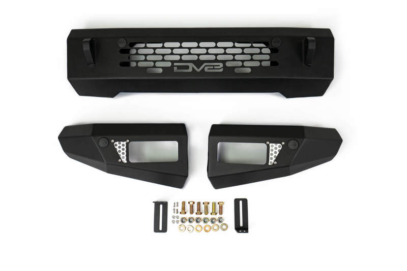 DV8 Offroad 2021+ Ford Bronco Bumper- Accommodates 20in Dual Row Light Bar & (4) 3in Pod Light Mount DV8 Offroad Bumpers - Steel  AXOPROS