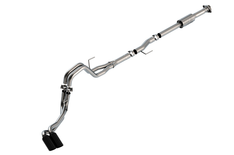 Borla F-150 2021 2.7L/3.5L 4dr CC SB EC STB Lari/King R/Plinum/LTD 3/2.25 DSE CB AK BLK CHR Tips Borla Catback  AXOPROS