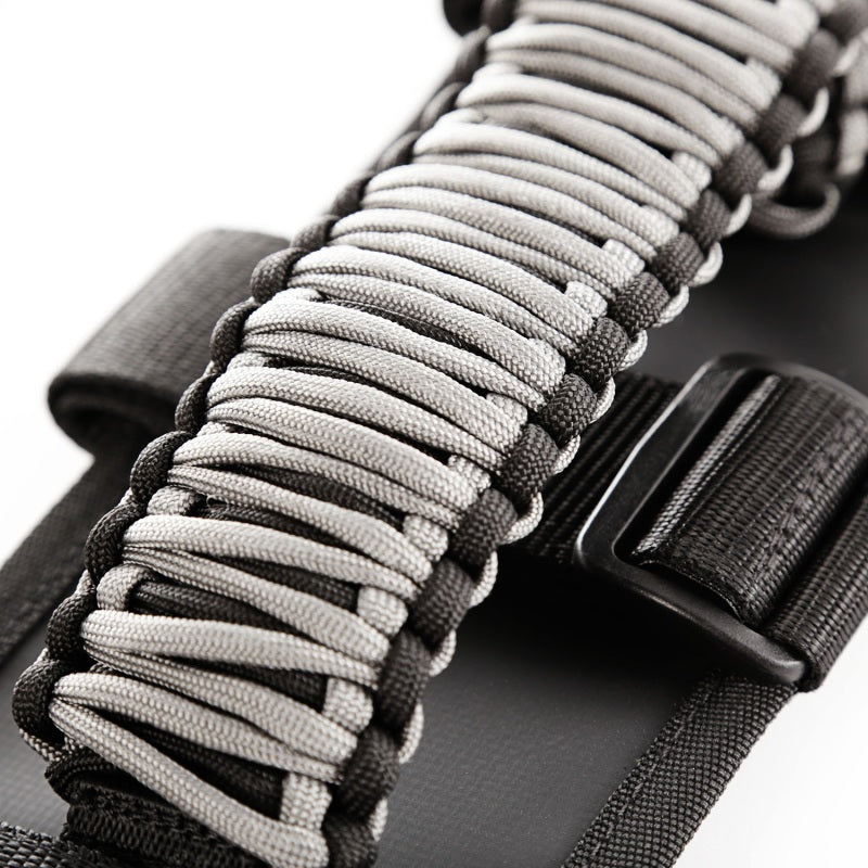 Rugged Ridge Paracord Grab Handles Gray/Black Pair Rugged Ridge Dash & Interior Trim  AXOPROS