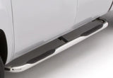 Lund 99-17 Chevy Silverado 1500 Std. Cab (Body Mount) 3in. Round Bent SS Nerf Bars - Polished LUND Nerf Bars  AXOPROS