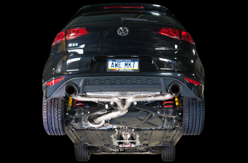 AWE Tuning VW MK7 GTI Touring Edition Exhaust - Chrome Silver Tips AWE Tuning Catback  AXOPROS