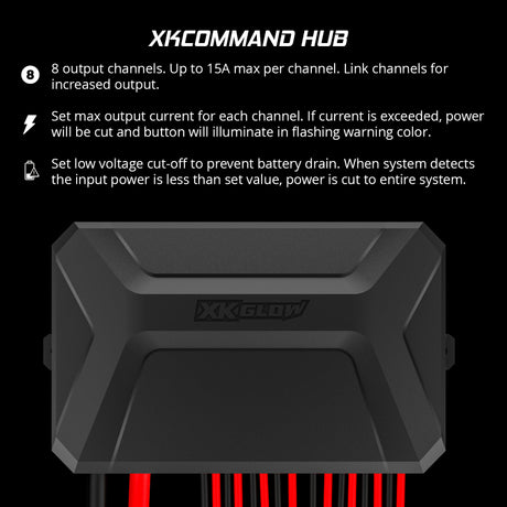XKGLOW XKGlow XKcommand Bluetooth Switch Panel for Lights 12V Accessory Offroad Switch Panels aftermarket performance part