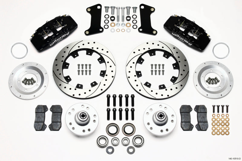 Wilwood Dynapro 6 Front Hub Kit 12.19in Drilled 67-69 Camaro (*Line Kit Needed*) Wilwood Big Brake Kits  AXOPROS