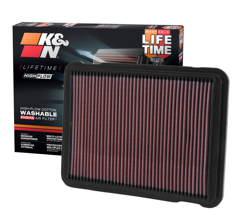 K&N Replacement Air Filter TOYOTA LANDCRUISER V8-4.7L; 1999-2000 K&N Engineering Air Filters - Drop In  AXOPROS