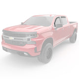 EGR 2019 Chevy 1500 Crew Cab In-Channel Window Visors - Matte EGR Wind Deflectors  AXOPROS